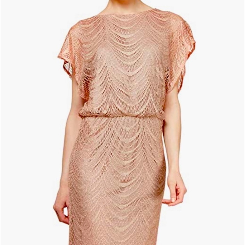 COPY - S.L. Fashions Women's Metallic Crochet Dress